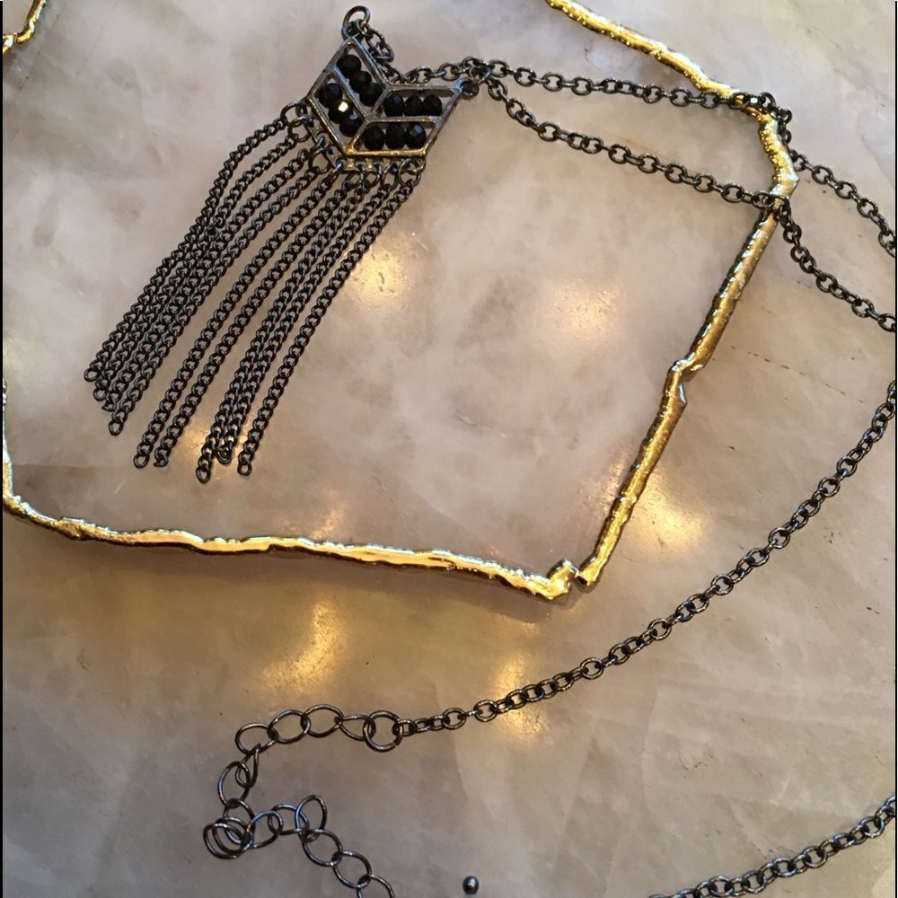 LAYLA SILVER Pendant in Black by Slate!